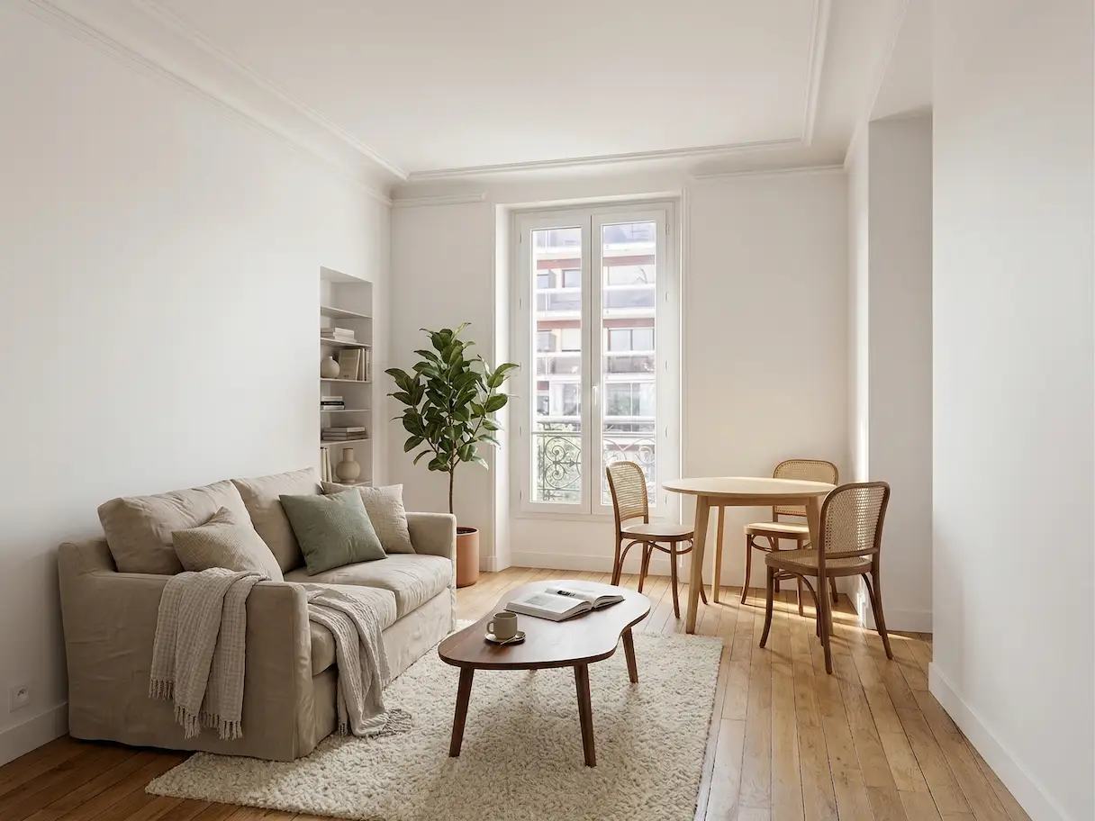 Petit salon parisien — Styling minimaliste