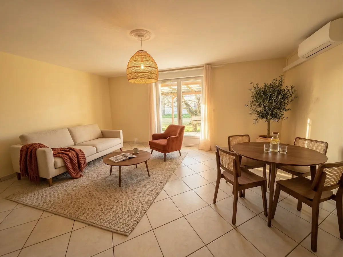 Salon maison tarnaise — Chaleureux organique