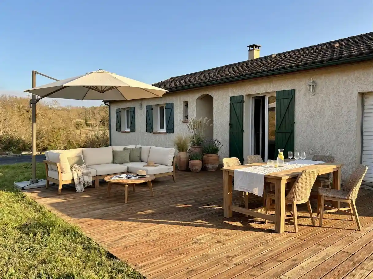 Terrasse maison Sud — Direction artistique extérieure