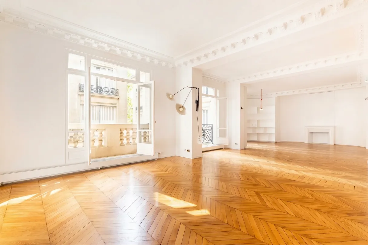 Triple réception Avenue Niel — état d'origine vide