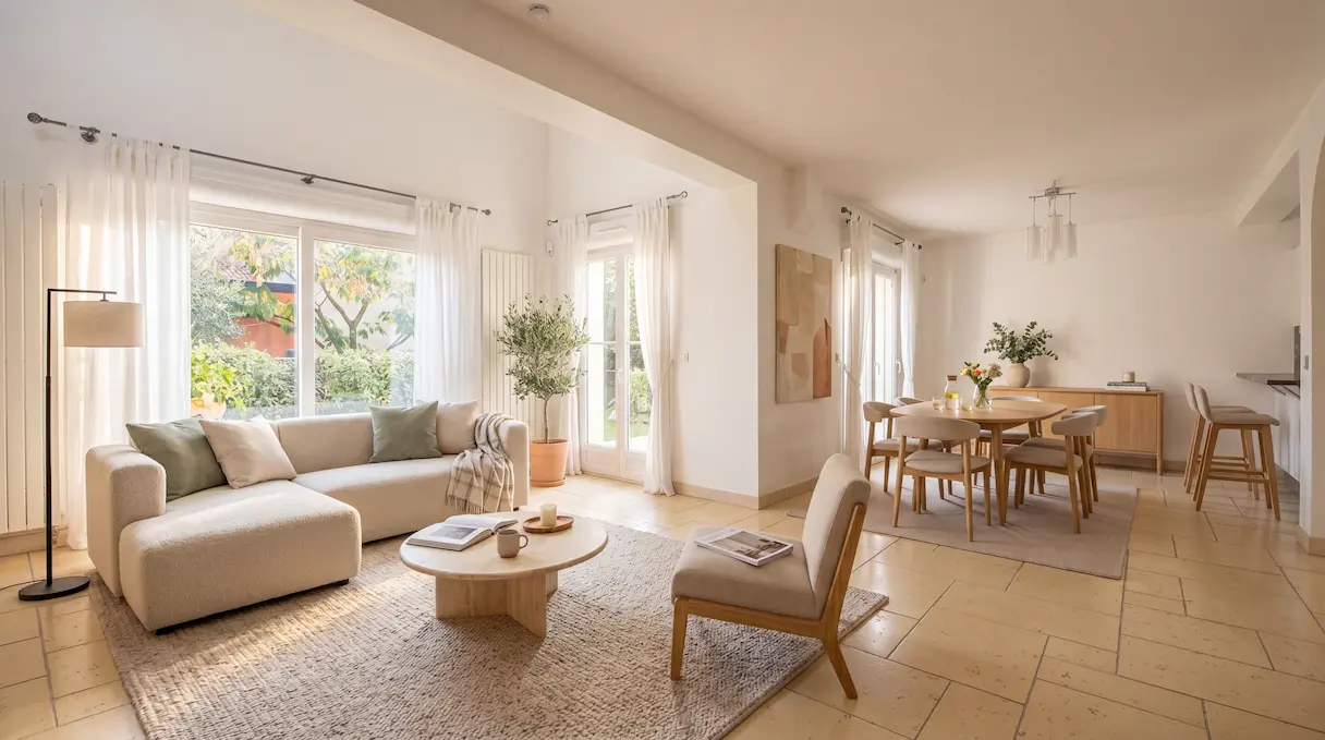 Séjour double Saint-Maur après — Quiet Luxury familial